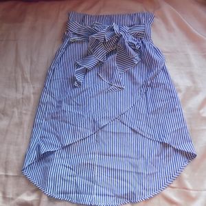 striped short skirt